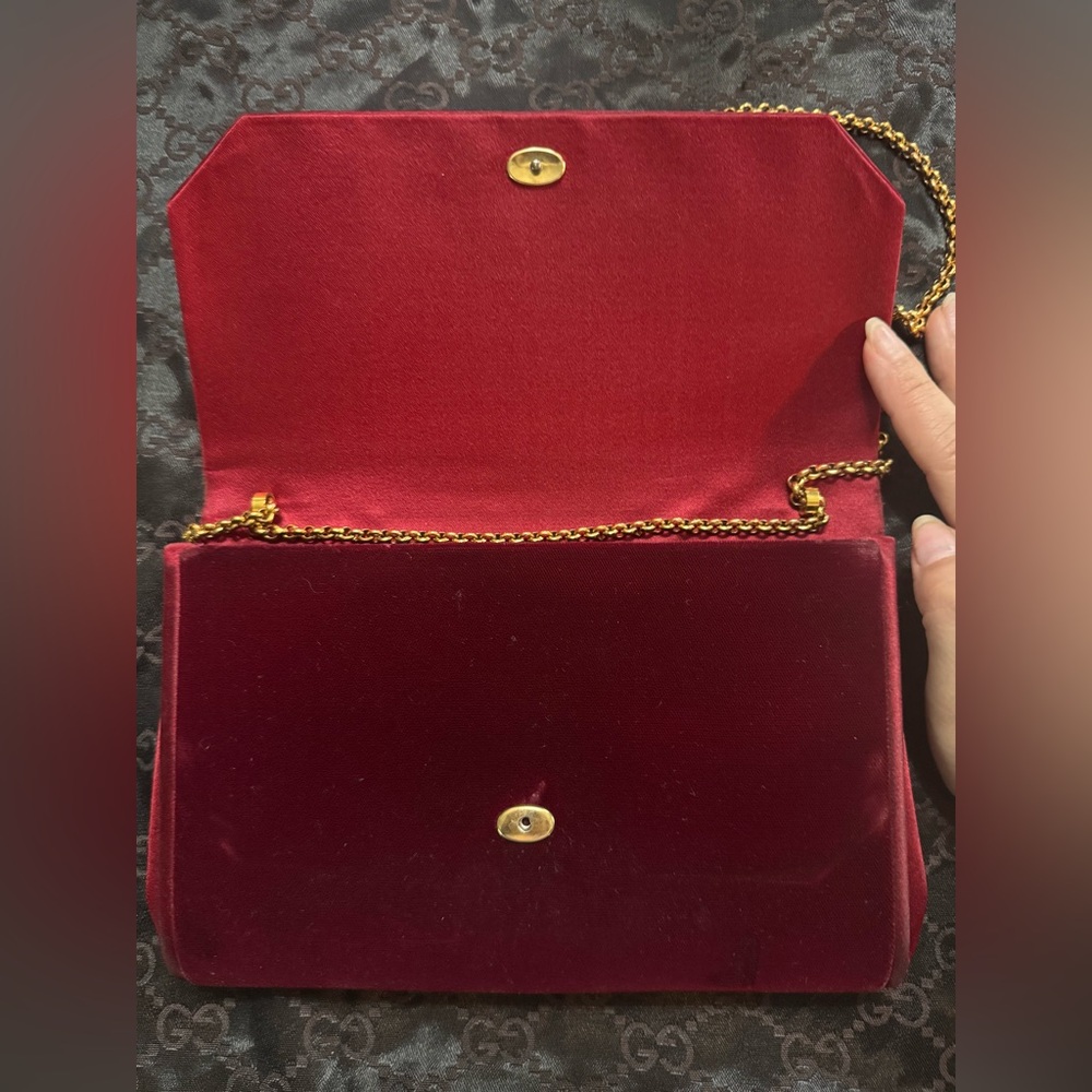Vintage Gucci Rare Velvet Handbag - Picture 11 of 14